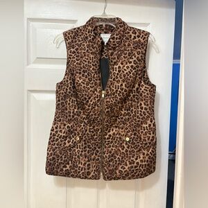 Charter Club Leopard Print Vest